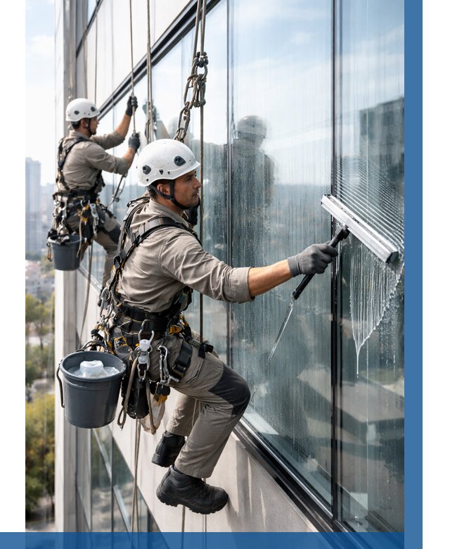 Мойка окон альпинистами в Смоленске от 4615 р. | ВЫСОТНИК-Смл