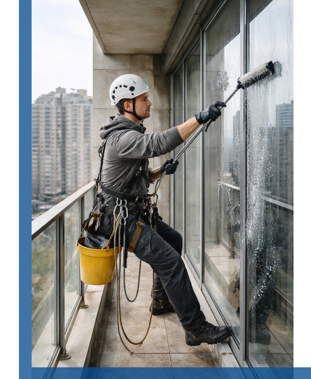 Профессиональная мойка балконного остекления в Смоленске