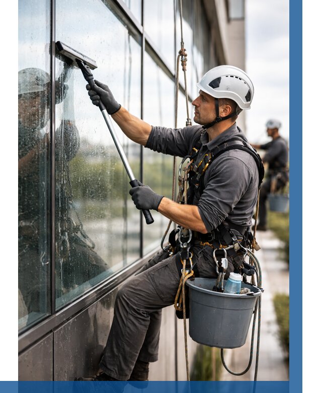 Мойка стеклянных фасадов в Смоленске от 205 р. | ВЫСОТНИК-Смл