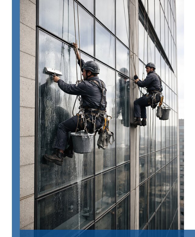 Профессиональная мойка стеклянных фасадов зданий в Смоленске