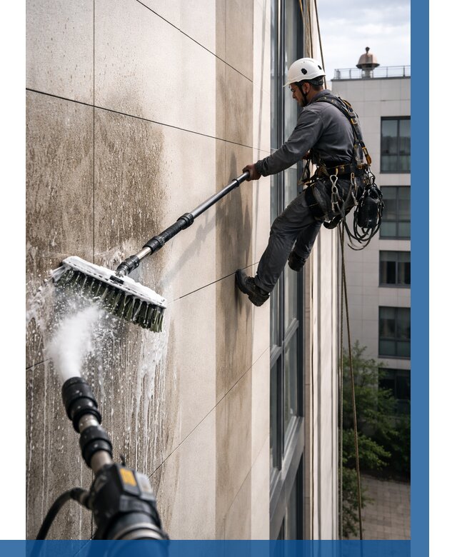 Мойка фасада из керамогранита в Смоленске от 308 р. | ВЫСОТНИК-Смл