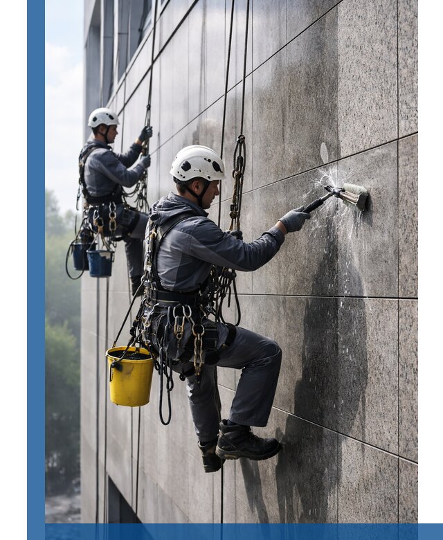 Профессиональная мойка фасада из керамогранита в Смоленске