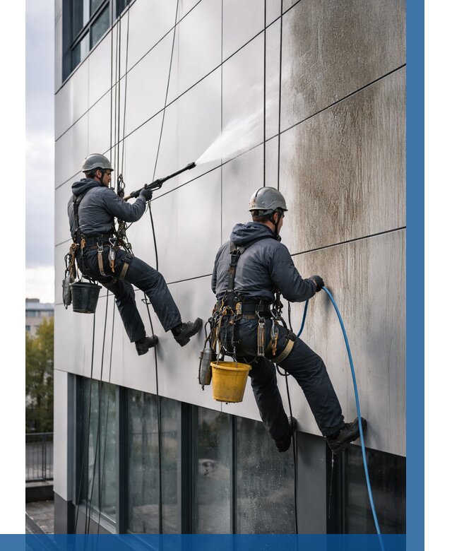 Мойка фасада из композита в Смоленске по цене от 308 р. | ВЫСОТНИК-Смл