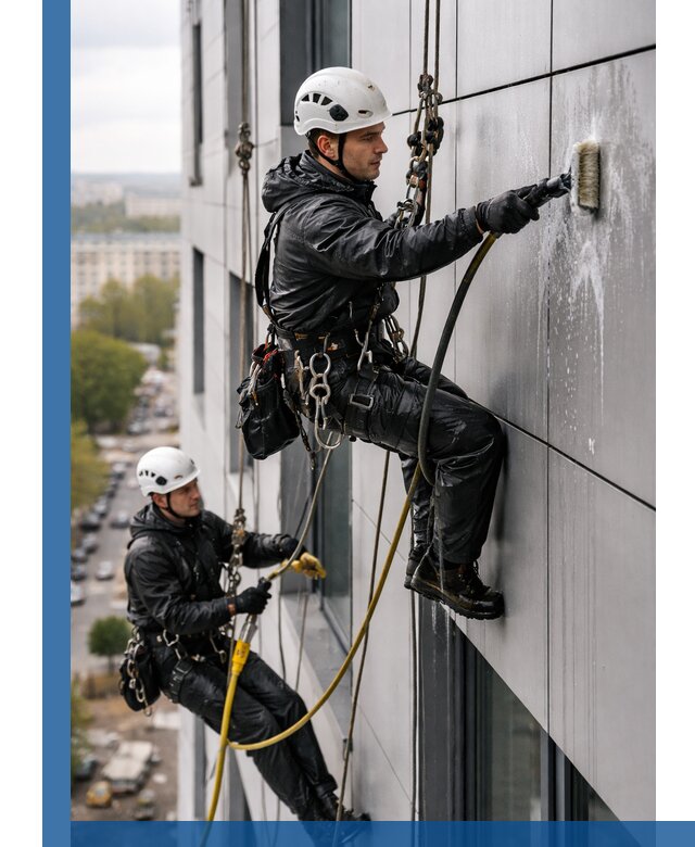 Профессиональная мойка фасада из композита в Смоленске