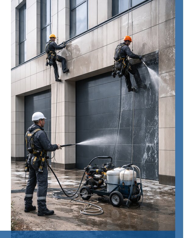 Послестроительная мойка фасада в Смоленске от 308 р. | ВЫСОТНИК-Смл