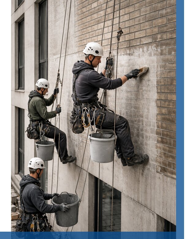 Удаление высолов с фасада в Смоленске от 256 р. | ВЫСОТНИК-Смл