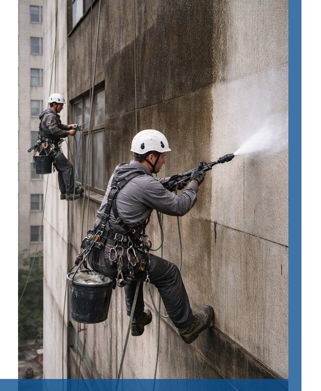 Очистка фасада от копоти в Смоленске от 256 р. | ВЫСОТНИК-Смл