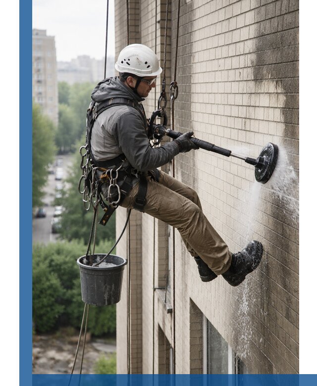 Очистка фасада от копоти в Смоленске профессионально и безопасно