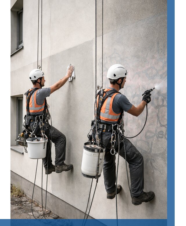 Антиграффити покрытие фасада в Смоленске от 615 р. | ВЫСОТНИК-Смл