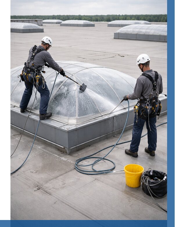 Мойка зенитных фонарей в Смоленске, заказать от 4615 р. | ВЫСОТНИК-Смл