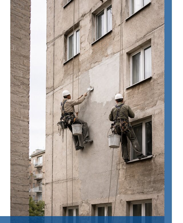 Косметический ремонт фасада в Смоленске от 1128 р. | ВЫСОТНИК-Смл