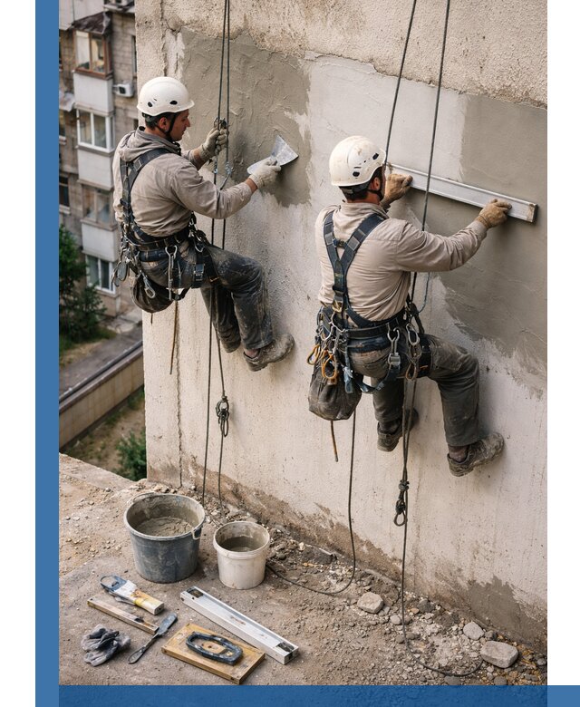 Комплексный ремонт штукатурного фасада с гарантией в Смоленске