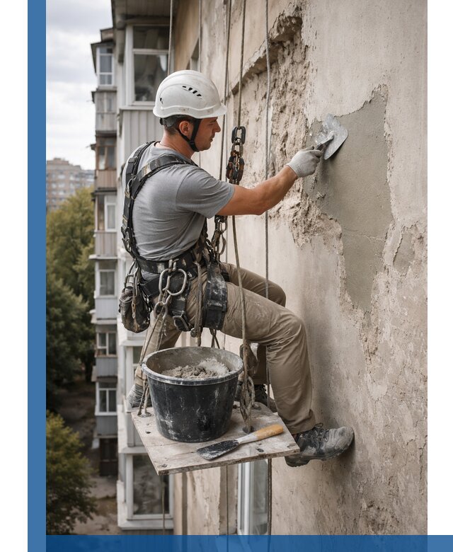 Восстановление фасадной штукатурки в Смоленске с гарантией качества