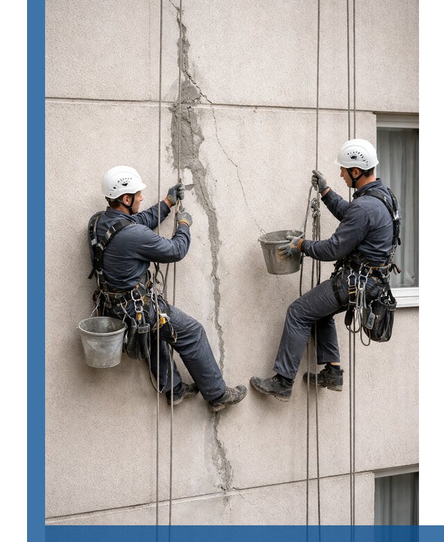 Заделка трещин на фасаде в Смоленске с гарантийным ремонтом