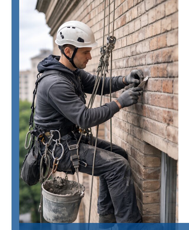 Качественный ремонт кирпичной кладки фасада в Смоленске с гарантией