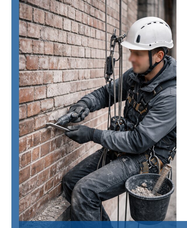 Расшивка кирпичных швов фасадов и стен, ремонт в Смоленске