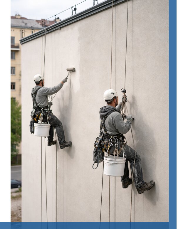 Покраска оштукатуренного фасада в Смоленске от 328 р. | ВЫСОТНИК-Смл