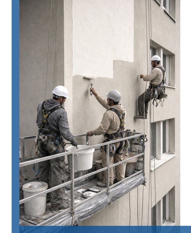 Покраска оштукатуренного фасада в Смоленске под ключ с гарантией