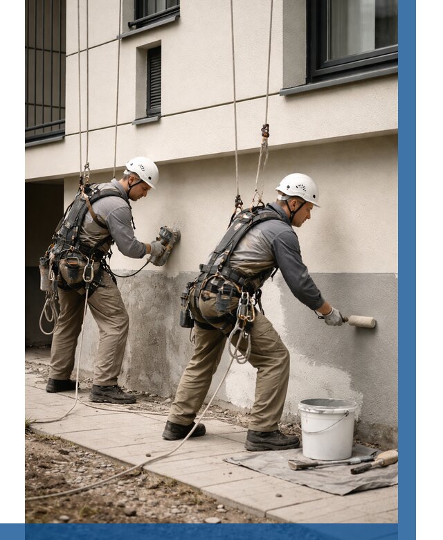 Окраска цоколя здания в Смоленске от 461 р. под ключ | ВЫСОТНИК-Смл