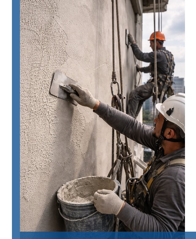 Декоративная штукатурка фасада с утеплением и защитой в Смоленске