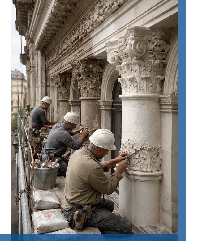 Реставрация фасадной лепнины в Смоленске от 2564 р. | ВЫСОТНИК-Смл