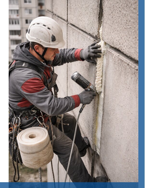 Утепление межпанельных швов в Смоленске от 718 р. | ВЫСОТНИК-Смл