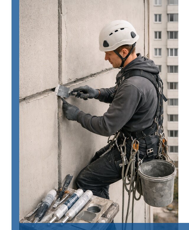 Ремонт межпанельных швов в Смоленске герметизация и восстановление