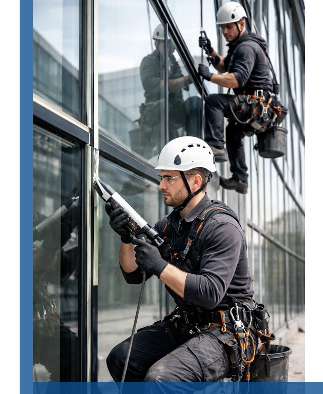 Герметизация витражных швов в Смоленске для зданий и фасадов