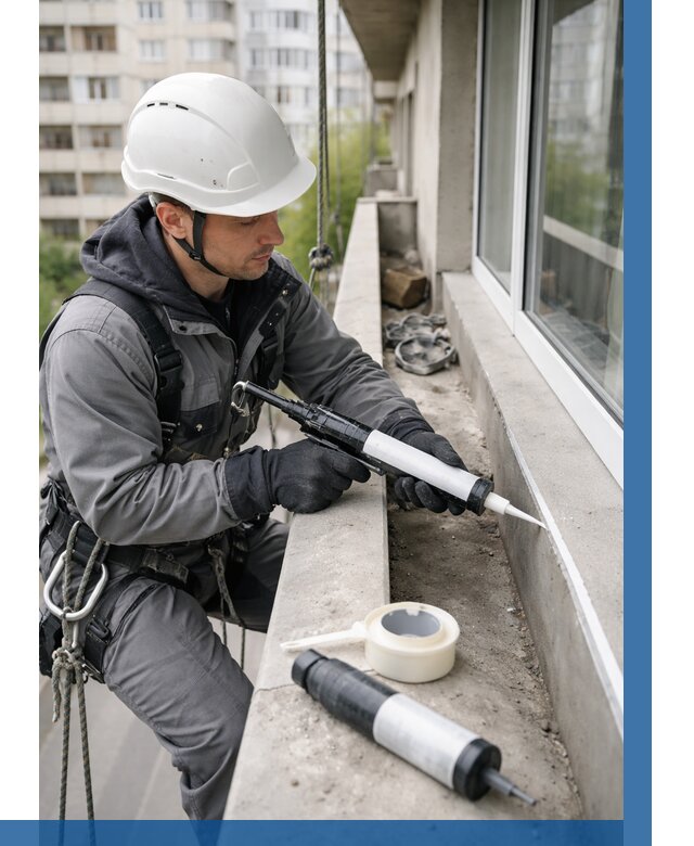 Герметизация швов лоджии в Смоленске от 4615 р. | ВЫСОТНИК-Смл