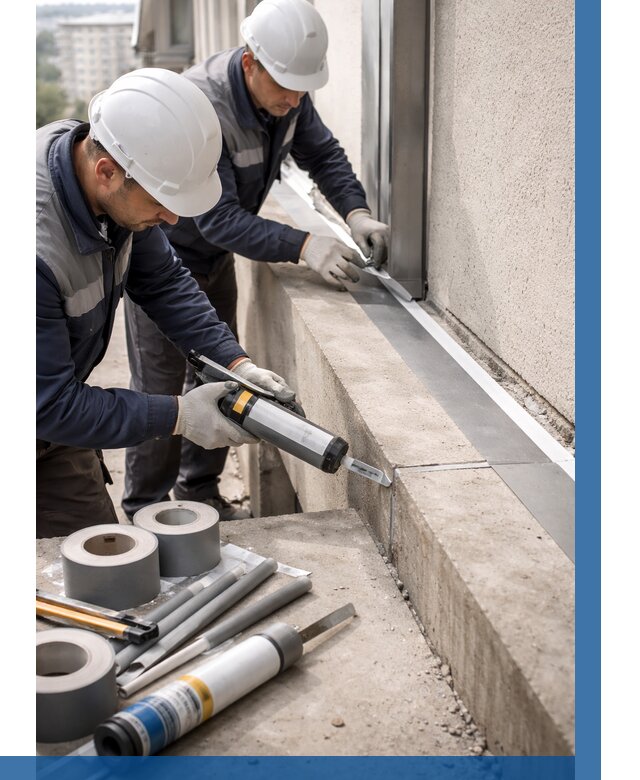 Герметизация примыкания балкона в Смоленске от 4615 р. | ВЫСОТНИК-Смл