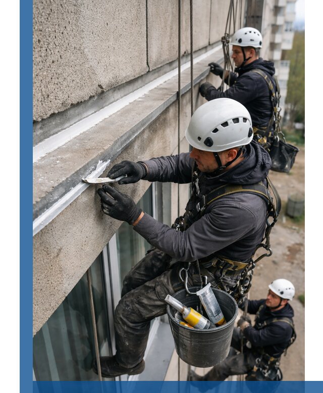 Герметизация примыкания балкона в Смоленске под ключ с гарантией