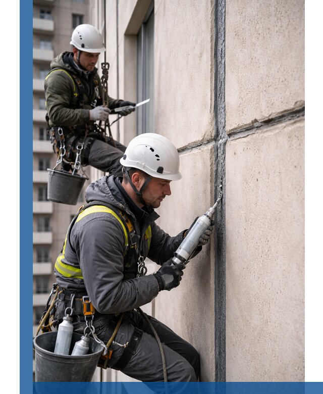 Герметизация деформационных швов фасада в Смоленске качественно