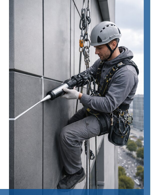 Герметизация стыков фасадных панелей в Смоленске от 6666 р.| ВЫСОТНИК-Смл