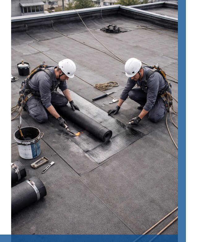 Ремонт мягкой кровли под ключ в Смоленске от 718 р. | ВЫСОТНИК-Смл