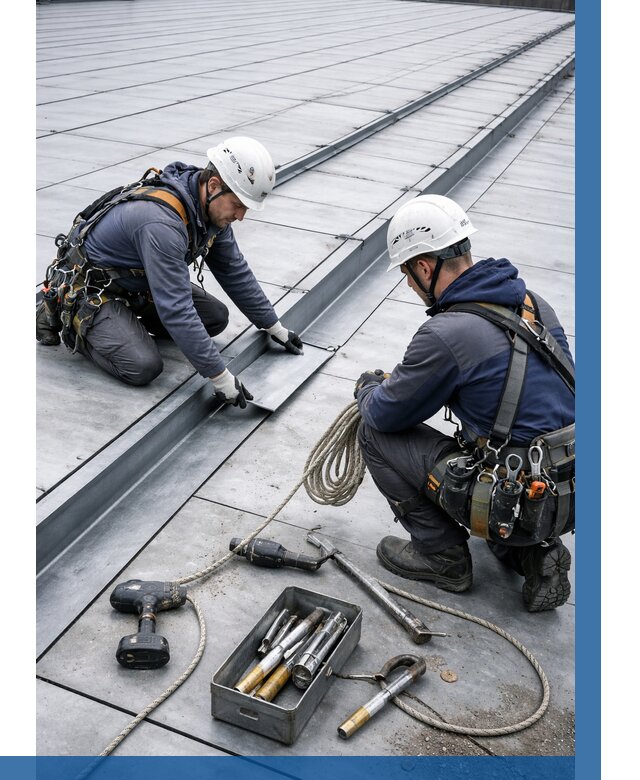 Ремонт фальцевой кровли в Смоленске от 718 р. | ВЫСОТНИК-Смл