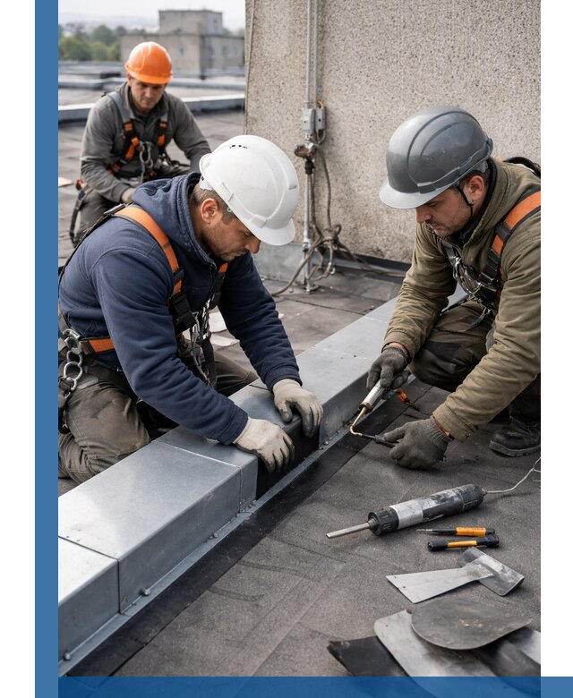 Ремонт кровельных примыканий в Смоленске профессионально