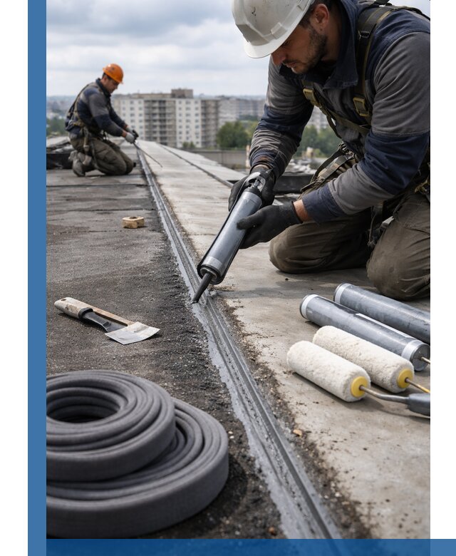 Герметизация швов кровли в Смоленске с гарантией герметичности