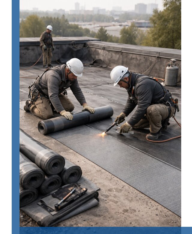 Монтаж мягкой кровли в Смоленске профессионально и надежно