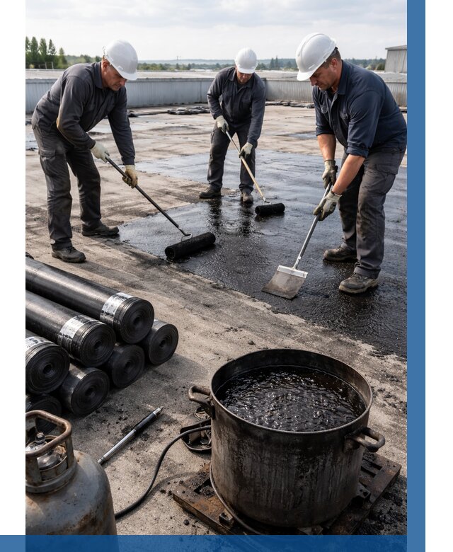 Гидроизоляция кровли мастикой в Смоленске от 615 р. | ВЫСОТНИК-Смл