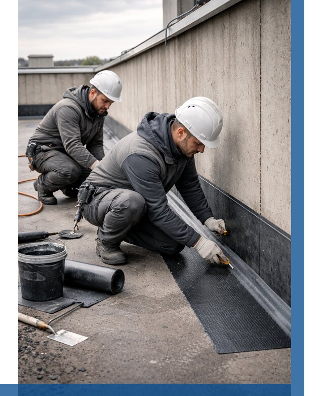 Гидроизоляция примыканий на кровле в Смоленске от 923 р. | ВЫСОТНИК-Смл