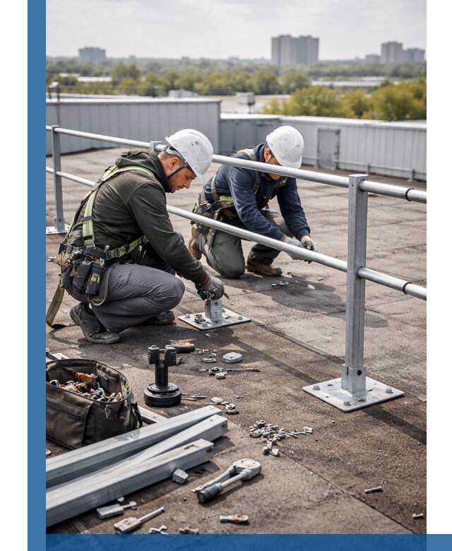 Монтаж кровельного ограждения в Смоленске под ключ с гарантией