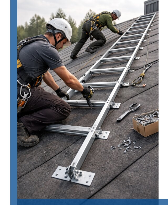 Профессиональный монтаж кровельной лестницы в Смоленске под ключ