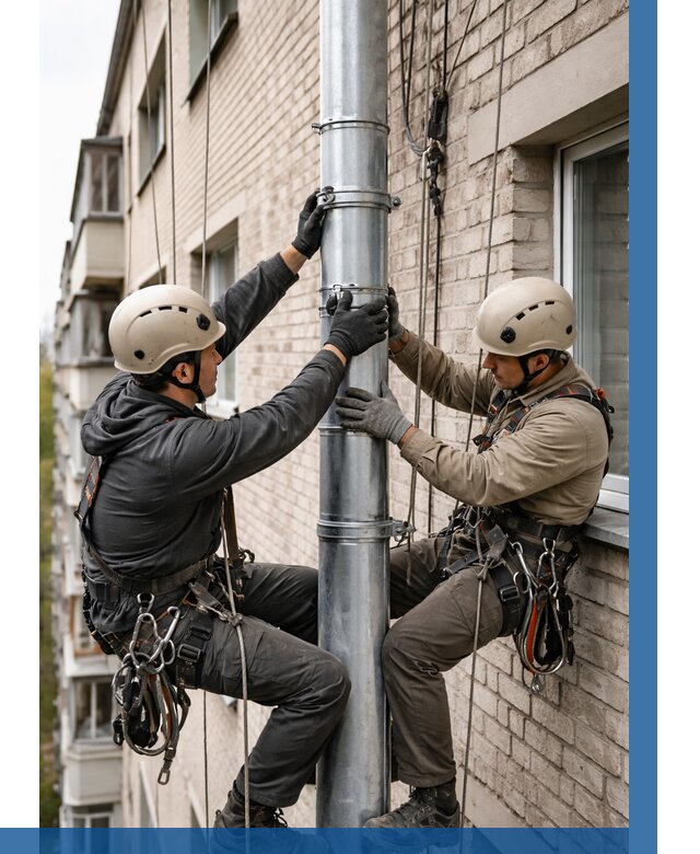 Замена водосточных труб в Смоленске от 6666 р. | ВЫСОТНИК-Смл