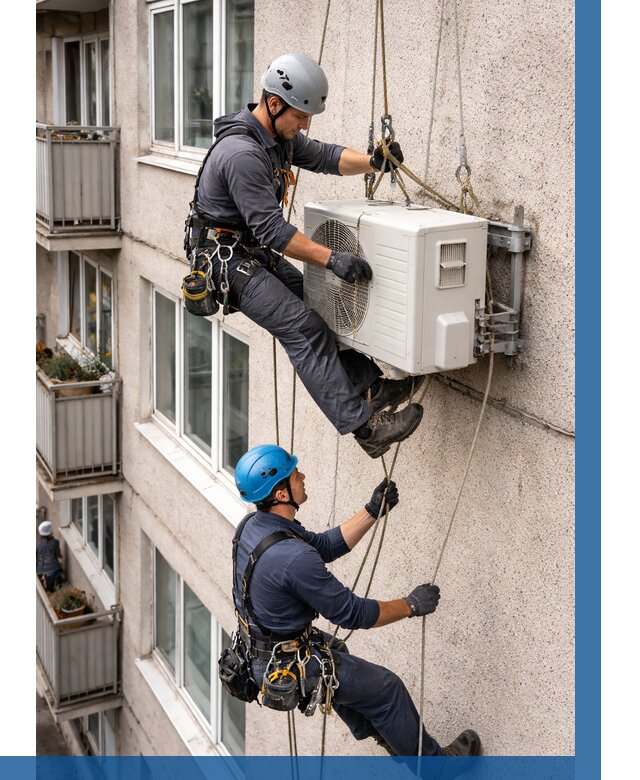 Перенос внешнего блока кондиционера в Смоленске от 9230 р.| ВЫСОТНИК-Смл