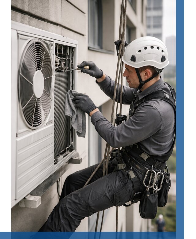 Обслуживание внешнего блока кондиционера в Смоленске от 2769 р.ВЫСОТНИК-Смл