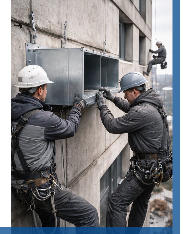 Монтаж вентиляционных коробов в Смоленске от 3077 р. | ВЫСОТНИК-Смл