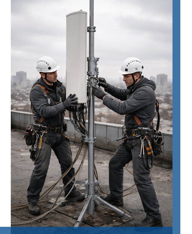 Монтаж антенн связи на крыше в Смоленске от 8717 р. | ВЫСОТНИК-Смл