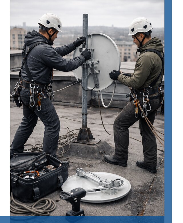 Демонтаж антенн на крыше в Смоленске от 4615 р. | ВЫСОТНИК-Смл