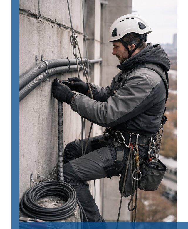 Профессиональный монтаж гофры для кабеля в Смоленске с гарантией