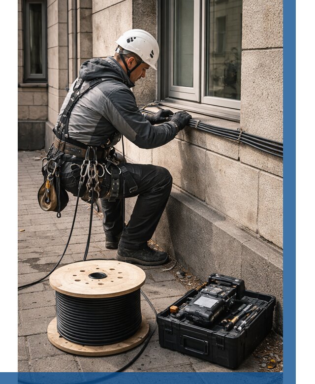 Прокладка оптоволоконного кабеля в Смоленске от 820 р. | ВЫСОТНИК-Смл